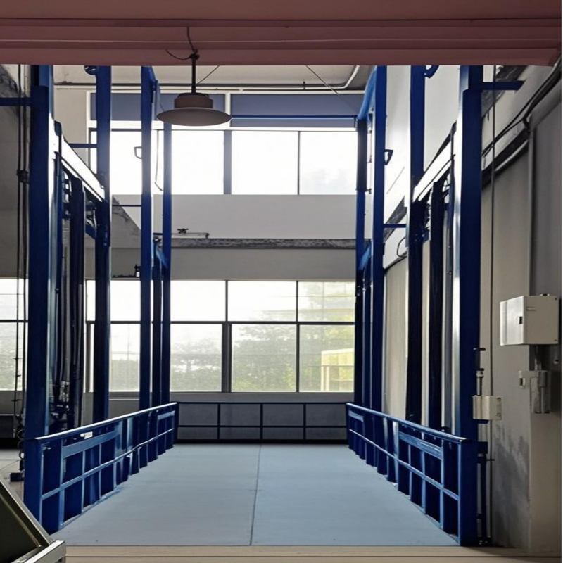 Hydraulic vertical lifting table